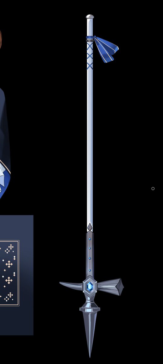 wolfjacx's tweet photo. Glasses are a toggle on the character model itself (on/off mesh). The poleaxe is a separate 3D prop made for Warudo. Both are needed ☺️🩵 https://t.co/8cf58Mv3t8