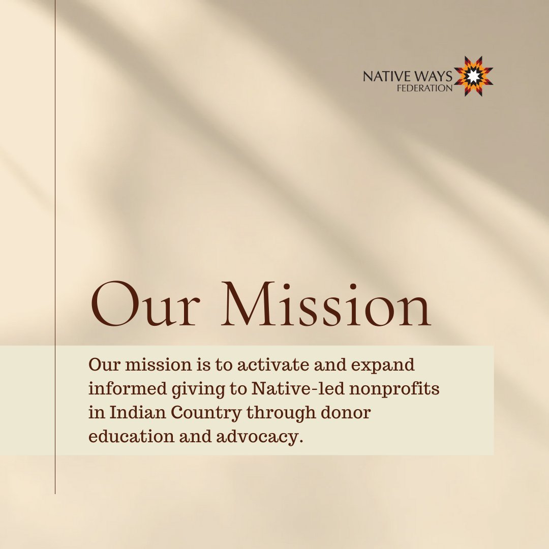 native_ways's tweet photo. Native-led nonprofits know their communities best. Our mission is to amplify their work, empower their leadership, build visibility, and shift philanthropy toward trust, respect, and accountability. 
 
💛 Learn more at https://t.co/GfeprmG3Dy or by visiting the link in our bio. https://t.co/Sw4u9X1VIJ