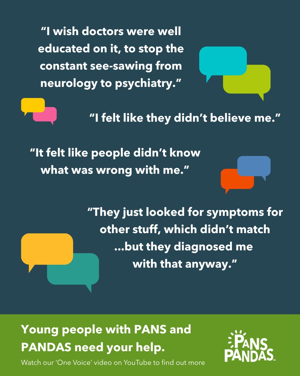 RareRevolutionM's tweet photo. PANS PANDAS UK asked the children and young people who are living with PANS or PANDAS to share their experiences of healthcare and education. These are the messages they shared: https://t.co/geVPYdtWyq
#Pans #Pandas https://t.co/qZiZldd36l