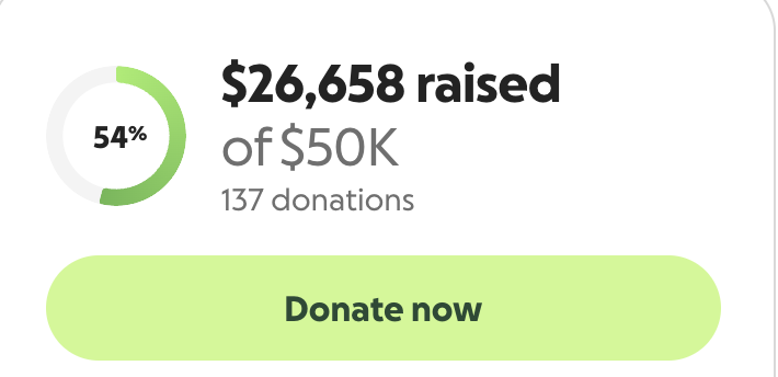 SportsSturm's tweet photo. WHOOOOOOAAAAA We're halfway there!!!  
Please help today! Drop Your Pants 13! 
https://t.co/mm9S2Z98E2 https://t.co/ihzVYdWMJS