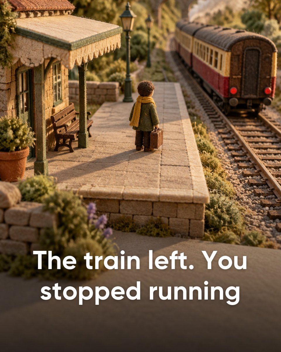 Dreamly_app's tweet photo. The dream where you miss the train isn't about being late. It's the second you stop running. What did you do next in yours? #dreaminterpretation #dreamsymbols #dreamjournal #recurringdreams #traindreams https://t.co/xI7oKrQPoe