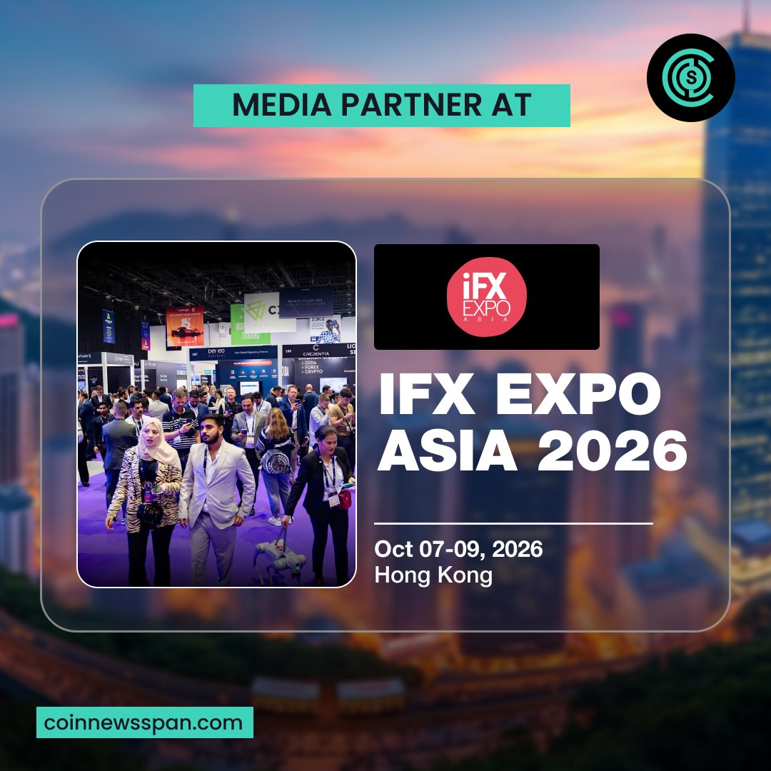 CoinNewsSpan_'s tweet photo. We're proud to be a media partner of iFX EXPO Asia 2026. π
π
Oct 7β9 | π Hong Kong
Join fintech, trading & financial services leaders exploring innovation and new opportunities.
π Learn more: https://t.co/UmOyhaJ7no
#iFXEXPOAsia #FinTech #FinancialServices #Trading https://t.co/aY9Ttai4hp