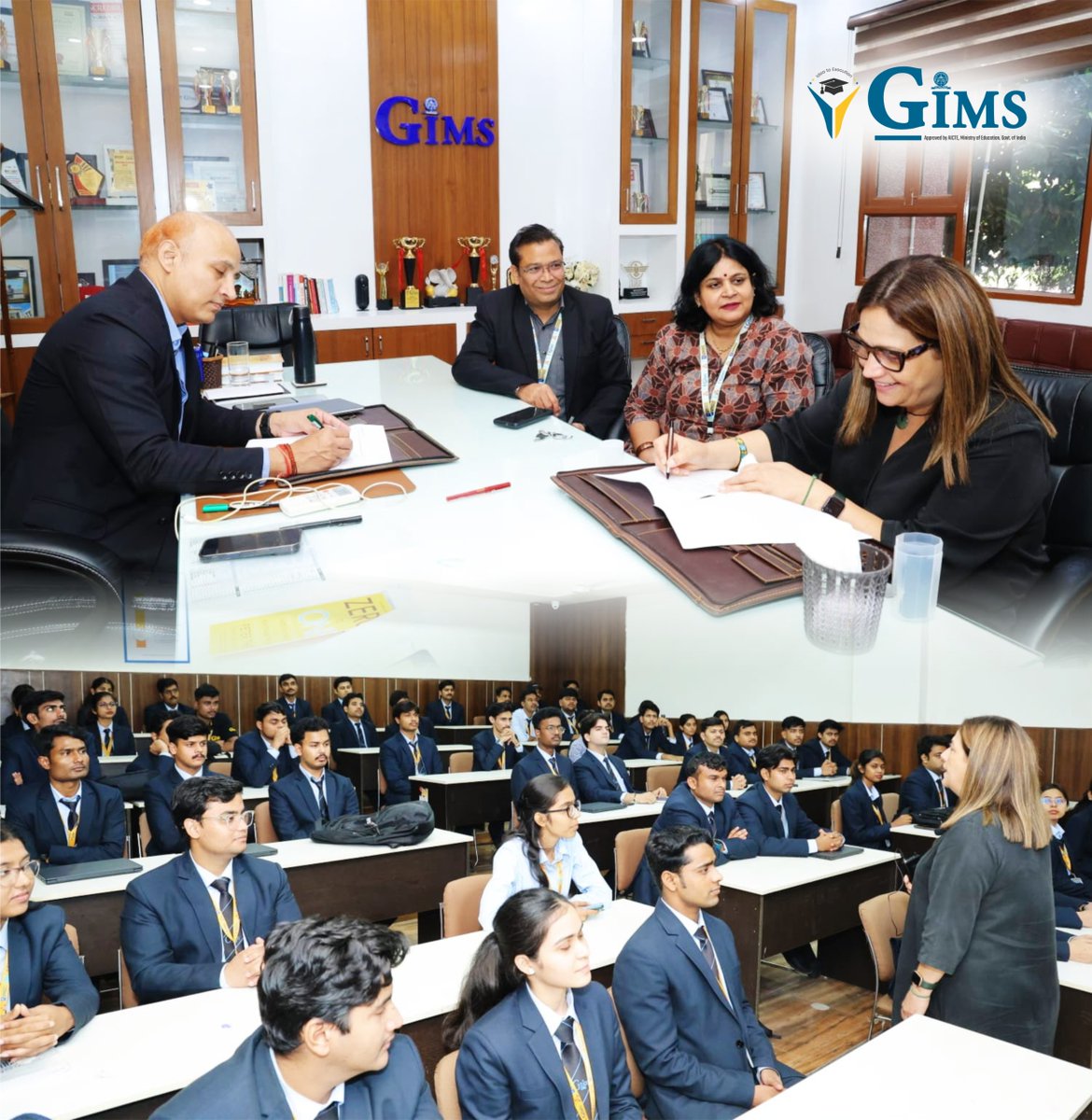 GNIOTCollege's tweet photo. GIMS and International Executive School, France, signed an MoU to strengthen global learning, academic collaboration, expert interactions, research and entrepreneurial development opportunities.
#GIMS #InternationalCollaboration #GlobalLearning https://t.co/TRMp8aYVeQ
