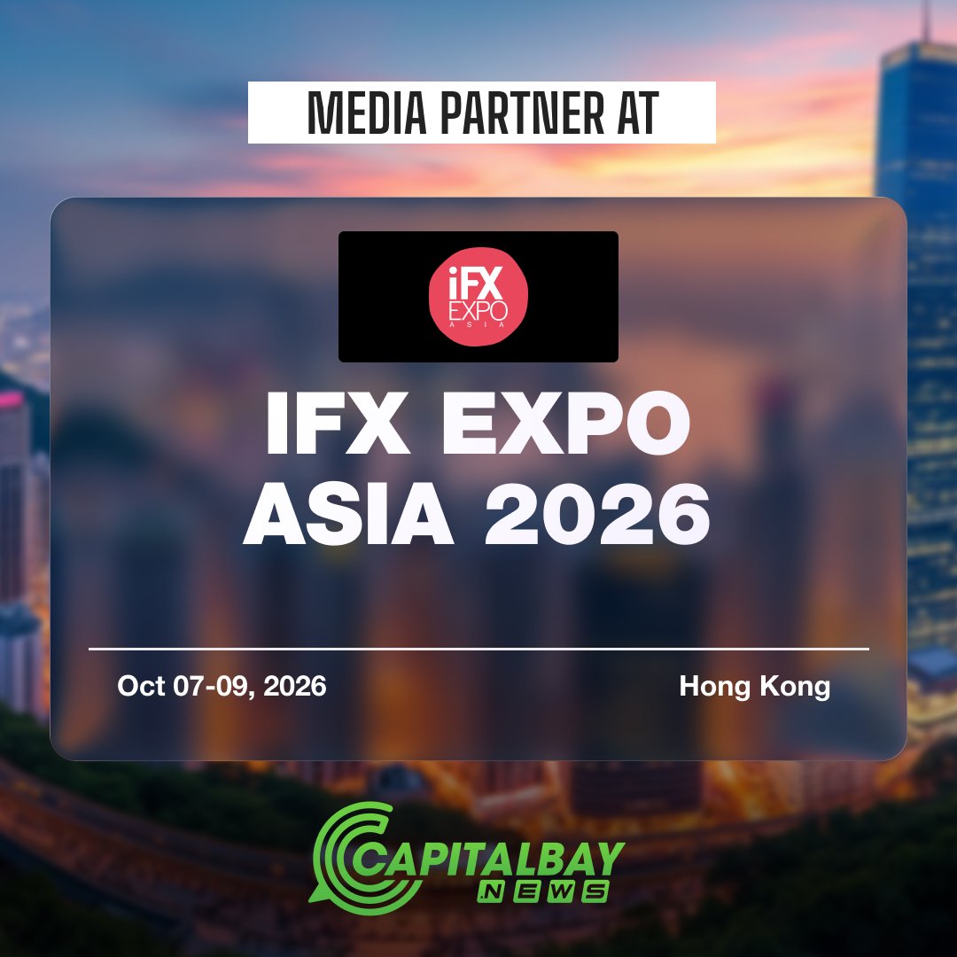 CapitalBay_news's tweet photo. We're proud to be a media partner of iFX EXPO Asia 2026. π
π
Oct 7β9 | π Hong Kong
Join fintech, trading & financial services leaders exploring innovation and new opportunities.
π Learn more: https://t.co/DXIu4Xov6B
#iFXEXPOAsia #FinTech #FinancialServices #Trading https://t.co/HdK5xSdE3c