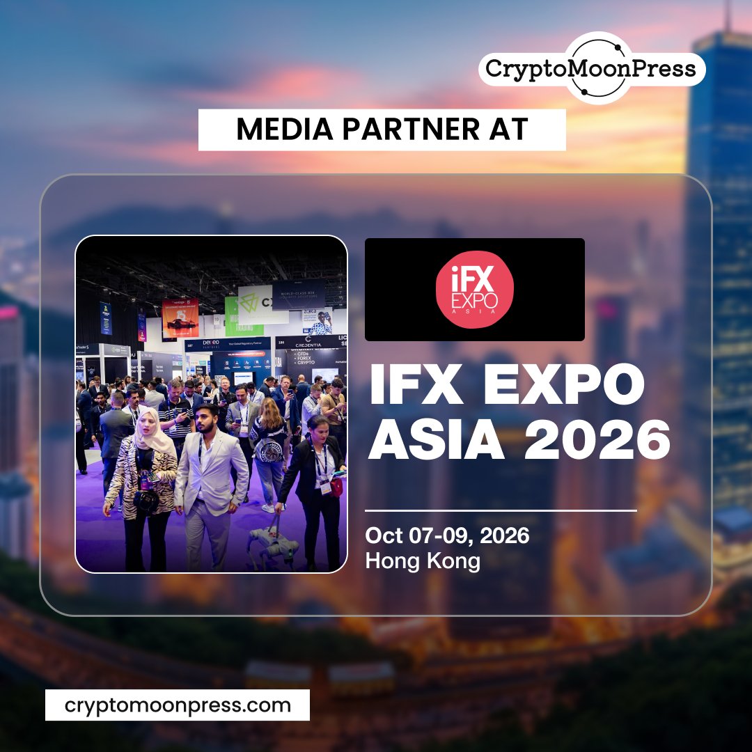 CryptoMoonPres1's tweet photo. We're proud to be a media partner of iFX EXPO Asia 2026. π
π
Oct 7β9 | π Hong Kong
Join fintech, trading & financial services leaders exploring innovation and new opportunities.
π Learn more: https://t.co/YFumnHVBtL
#iFXEXPOAsia #FinTech #FinancialServices #Trading https://t.co/CELuZat1Zc