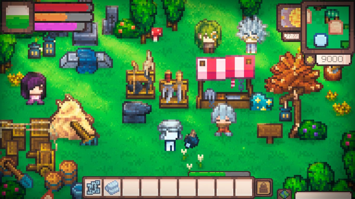 gamespark's tweet photo. 協力プレイ対応の無料ドット絵サバイバルゲームが正式リリース。自由気ままな世界で漁師から冒険者までなりたい自分に―採れたて！本日のSteam注目ゲーム【2026年10月6日】
https://t.co/blPLRW8ccb

あらゆるスキルを成長させることができ、建築や防衛、ボス戦、料理、農業などが楽しめます。 https://t.co/p4XZtq5u7Y