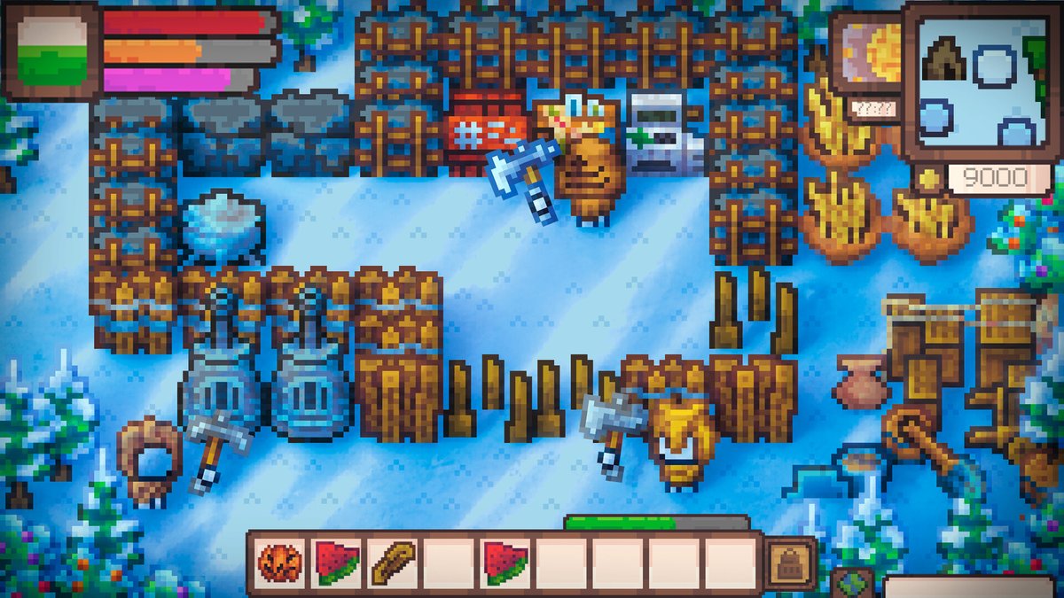 gamespark's tweet photo. 協力プレイ対応の無料ドット絵サバイバルゲームが正式リリース。自由気ままな世界で漁師から冒険者までなりたい自分に―採れたて！本日のSteam注目ゲーム【2026年10月6日】
https://t.co/blPLRW8ccb

あらゆるスキルを成長させることができ、建築や防衛、ボス戦、料理、農業などが楽しめます。 https://t.co/p4XZtq5u7Y