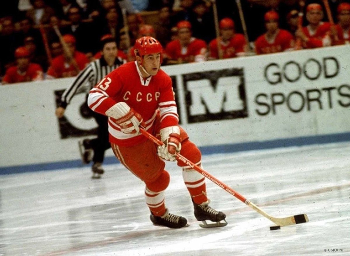 Russia's tweet photo. 🎉 Happy Birthday to ice hockey legend and #RedMachine player &amp; coach Boris #Mikhailov!

🏒 A 2x Olympic and 8x World Champion, he led the Soviet team during its golden era.

#DYK ? In 2004, he was named the best player in World Championship history 🏆

Many happy returns! https://t.co/Sj7hRPHJE3