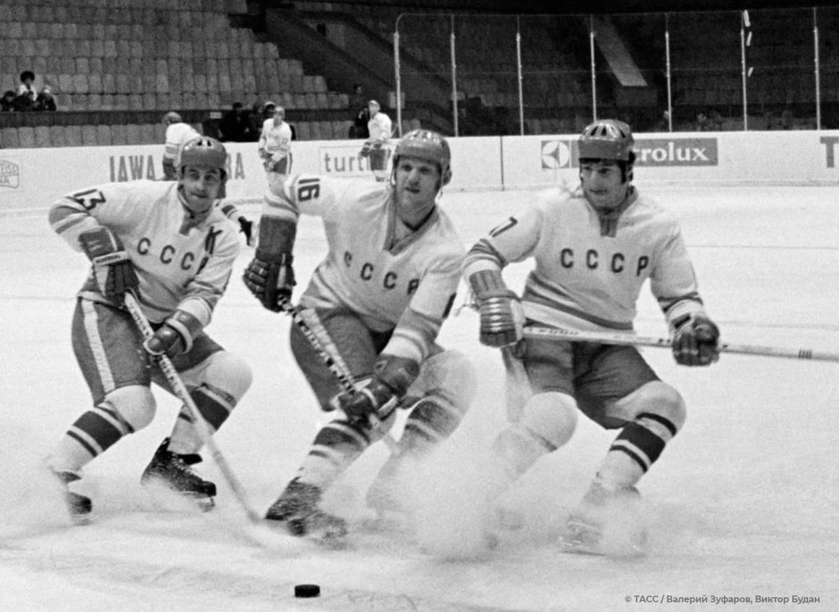 Russia's tweet photo. 🎉 Happy Birthday to ice hockey legend and #RedMachine player &amp; coach Boris #Mikhailov!

🏒 A 2x Olympic and 8x World Champion, he led the Soviet team during its golden era.

#DYK ? In 2004, he was named the best player in World Championship history 🏆

Many happy returns! https://t.co/Sj7hRPHJE3