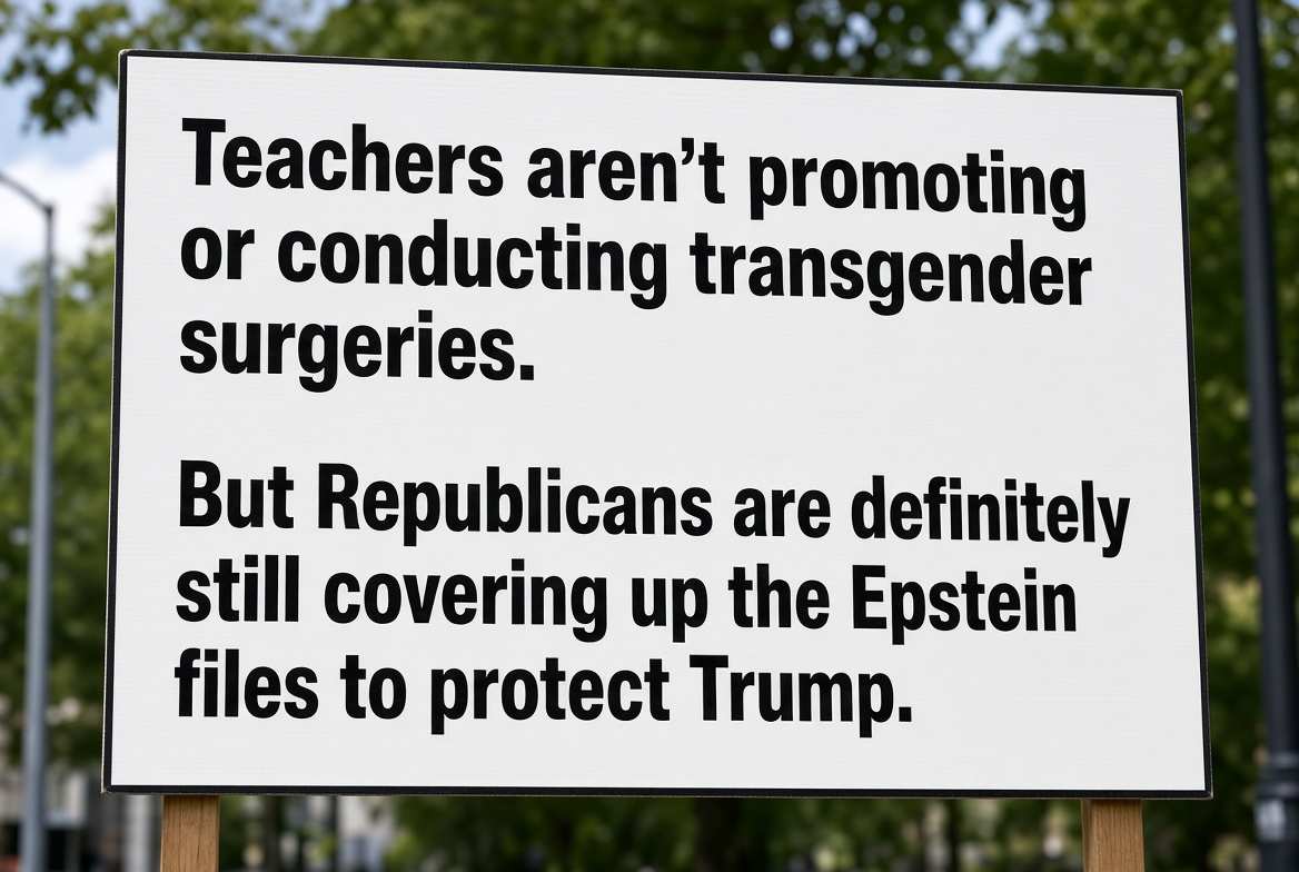 CjMfdt's tweet photo. Don’t. Stop. Talking. About. Epstein. 
Everything they do is to distract from what Trump did with Epstein. https://t.co/rrnH7Tv76Z