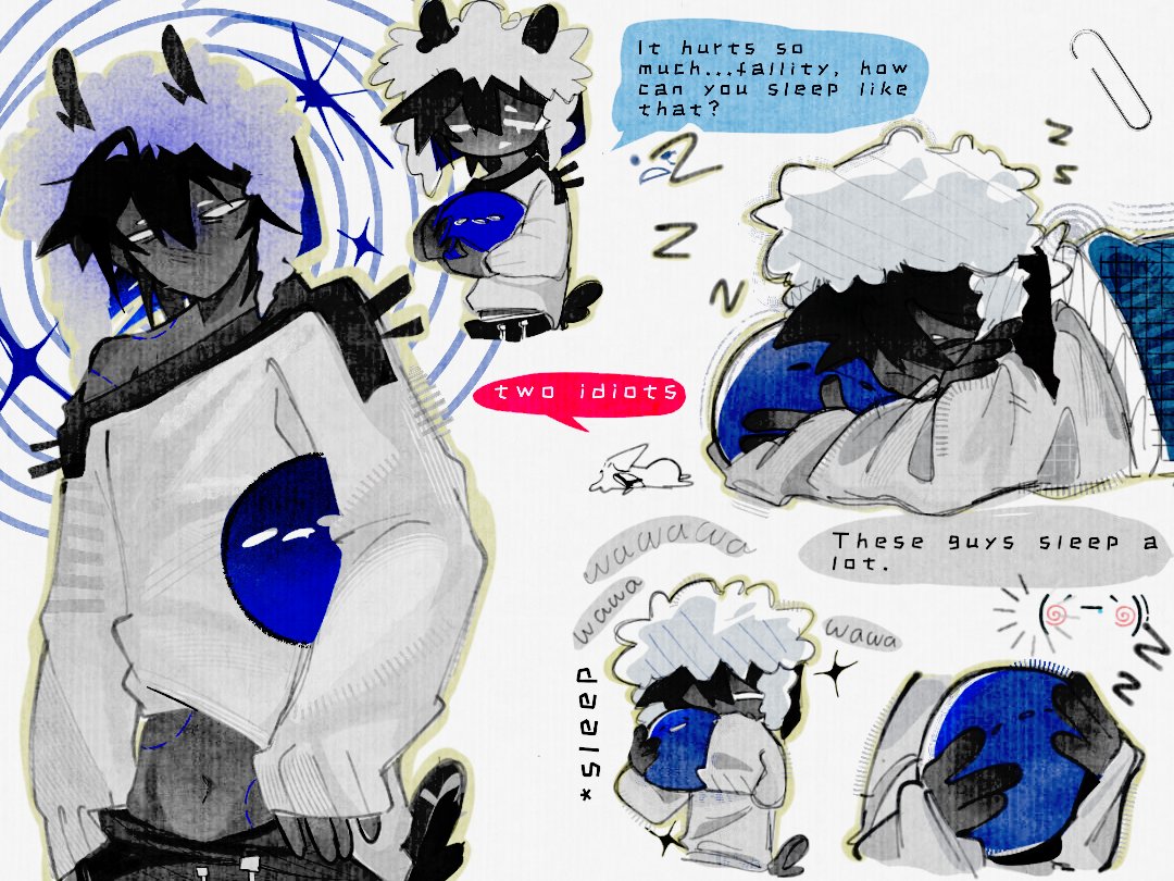 Langyuu_314's tweet photo. Pfff whatever 
⚠️:
Last night I sketched out a bunch of steamy scenes between these two, and then I realized I'm completely clueless about what kind of hot scenes they're into💔
#Xqree #Falsity #FalsXqree https://t.co/uYVnjUNADF