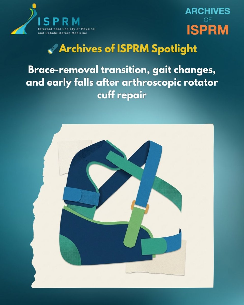 ISPRM's tweet photo. 🔦Archives of ISPRM Spotlight
Brace-removal transition, gait changes, and early falls after arthroscopic rotator cuff repair
✍️ Aya Kamimura, Kazumasa Takayama
👉 https://t.co/oWIuamMQvo https://t.co/MBAHNW4D6s