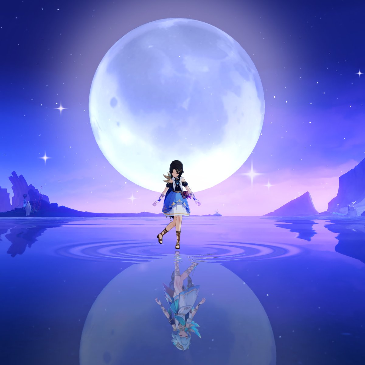 BootlegShizun's tweet photo. "Silly 'me' can't you see?"

"We are two sides of the same Moon"

"You are destined to shine"

                      -Daughter of the Moon 

#Wondertober Week 1: Moonlight
by @DailyMiliastra https://t.co/fDgpHS8VnO