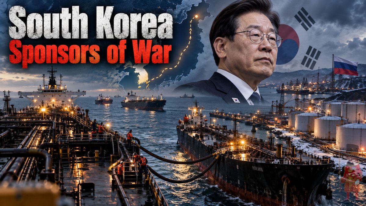 Beefeater_Fella's tweet photo. 🇰🇷‼️ South Korea shipped more than 176,000 tonnes of fuel, mostly diesel, to Russia in July and August, - The Guardian 

7 tankers made 14 voyages to Russia’s far east, including three vessels sanctioned by the UK and EU. 

Some ships declared destinations such as Japan or Singapore before sailing to Vladivostok, while one received fuel through a ship-to-ship transfer off South Korea.

In August, Russia imported 368,000 tonnes of oil products by sea — the highest monthly total since the full-scale invasion — with South Korea supplying 112,000 tonnes, or 31%.

And the Russian sympathiser Lee Jae Myung wants an apology..