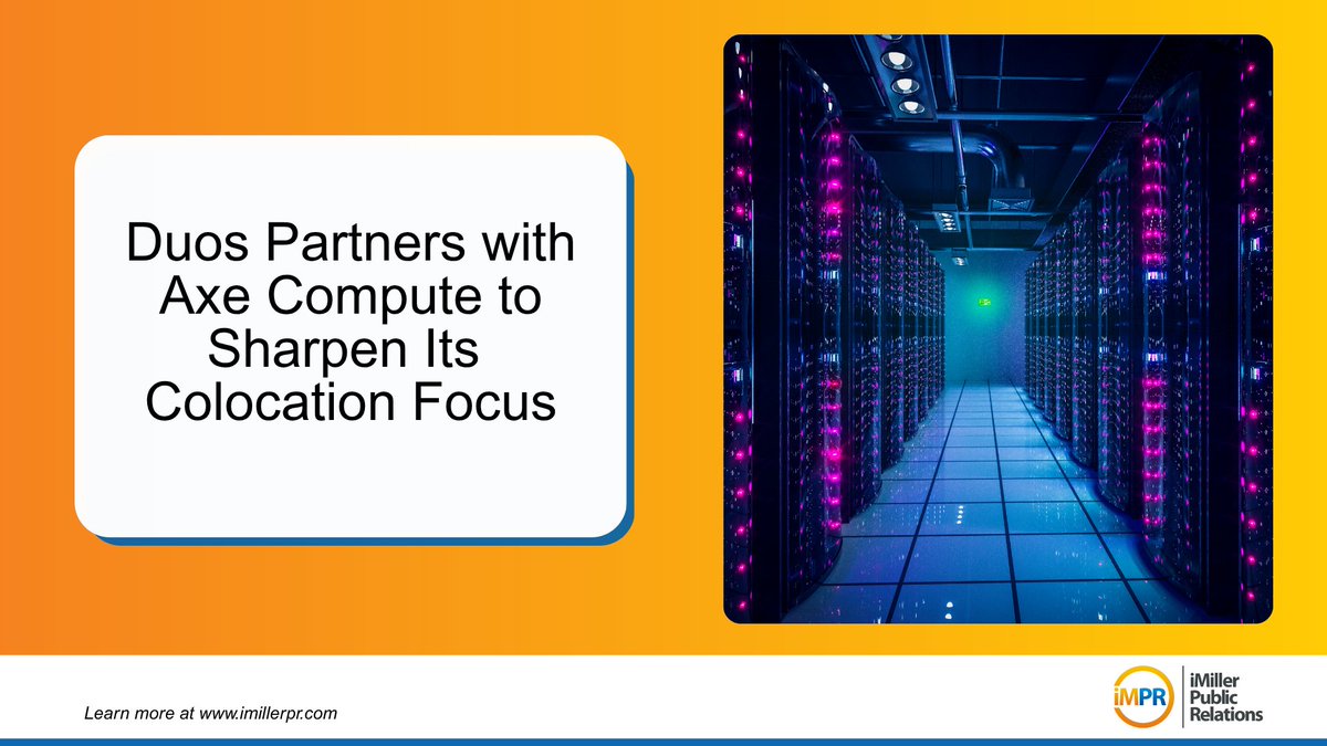 iMillerPR's tweet photo. 🤝 @duostech sells its GPU-as-a-Service entity to @AxeCompute, accelerating its shift to a pure-play AI colocation platform. The move frees capital for 10–30 MW modular sites across the U.S. Learn more: https://t.co/bLrI0i68hn #DUOT #iMPR #DigitalInfra #AIInfra $DUOT https://t.co/ai3s3d2BLq