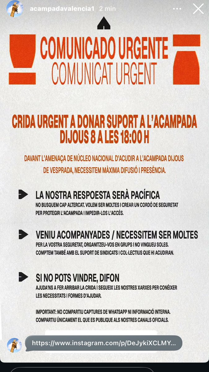 scrunkycat's tweet photo. DIFUSIÓ PER FAVOR ‼️‼️‼️ SI PODEU VINGAU ACOMPANYADES https://t.co/Cccztn4pu7