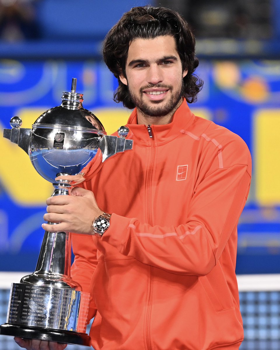 carlosalcaraz's tweet photo. ARIGATO TOKYO!  🏆❤️ https://t.co/Mm5ursxYl5