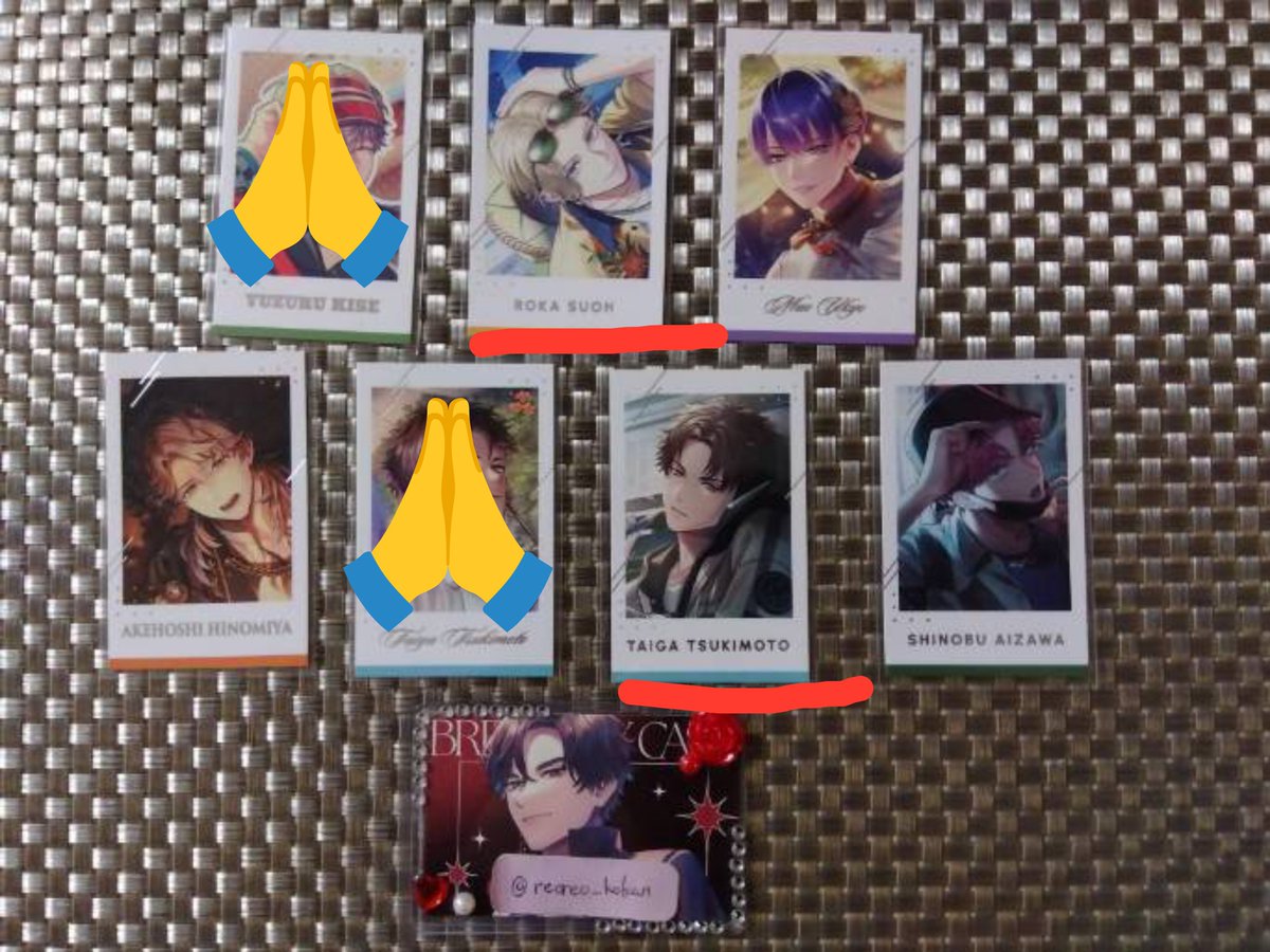reoreo_kokan's tweet photo. 【交換】ブレイクマイケース　ブレマイ　SSR　Special Show Room　フォトカ　フォト風カード

譲→前半部署(宇京以外)+麻波(画像)
求→皇坂クリスマス🎄

画像1はR
R⇆R、N⇆N
赤線のみプリクエ可
Rは1〜◎
Nのみは2〜、他(Rや缶バッジ等)含む場合1〜◎
郵送のみ

お気軽にお声がけください！ https://t.co/bbUhNPY4X6