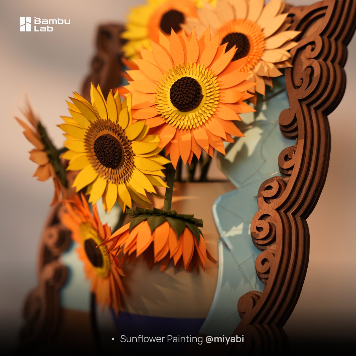 BambulabGlobal's tweet photo. Pair the R1 with your 3D printer and you can make your own home decor.

Prairie Lamp by Makim
Sunflower Painting by miyabi

https://t.co/rsLANvz1xR https://t.co/G2WYMqI6vm