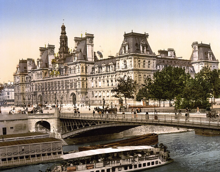 fold3's tweet photo. The Roberts Commission was a presidentially appointed body tasked with protecting works of cultural value during WWII. The Hôtel de Ville in Paris, pictured here, was among the locations the commission sought to protect. See the Roberts Commission files here: https://t.co/Vu6mWiaejo
