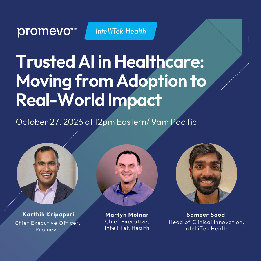 Promevo's tweet photo. AI pilots are easy. Production on real patient data is hard.

Two webinars with IntelliTek Health on closing that gap:
Oct 22: Protecting patient data while AI uses it
Oct 27: Turning AI adoption into real-world impact

✅ https://t.co/lxKud7NkgH
✅ https://t.co/e6R6Untymm

#AI https://t.co/Gg77aSz9Jn