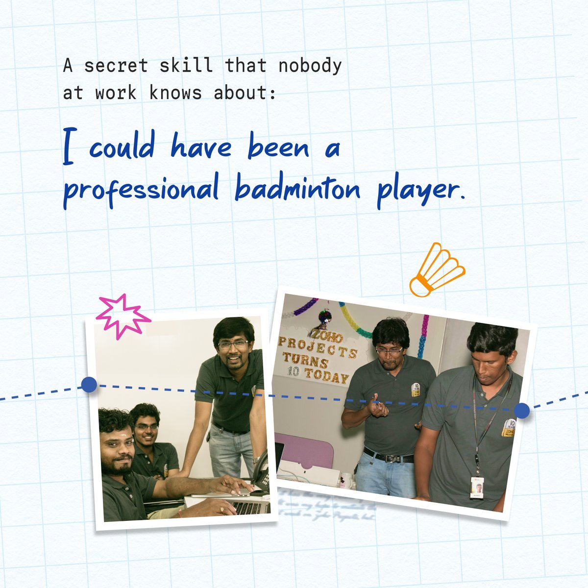 ZohoProjects's tweet photo. Meet the Team, a new series on the people behind Zoho Projects.

First up: Vijayakumar Sadagopan (PSV), Director of Zoho Projects Suite. The phrase he uses most? "Ennada Kanna" 😄

P.S. "Ennada Kanna" is a casual, affectionate Tamil phrase, roughly "Hey, what's up?" https://t.co/QpcfYL9aVa