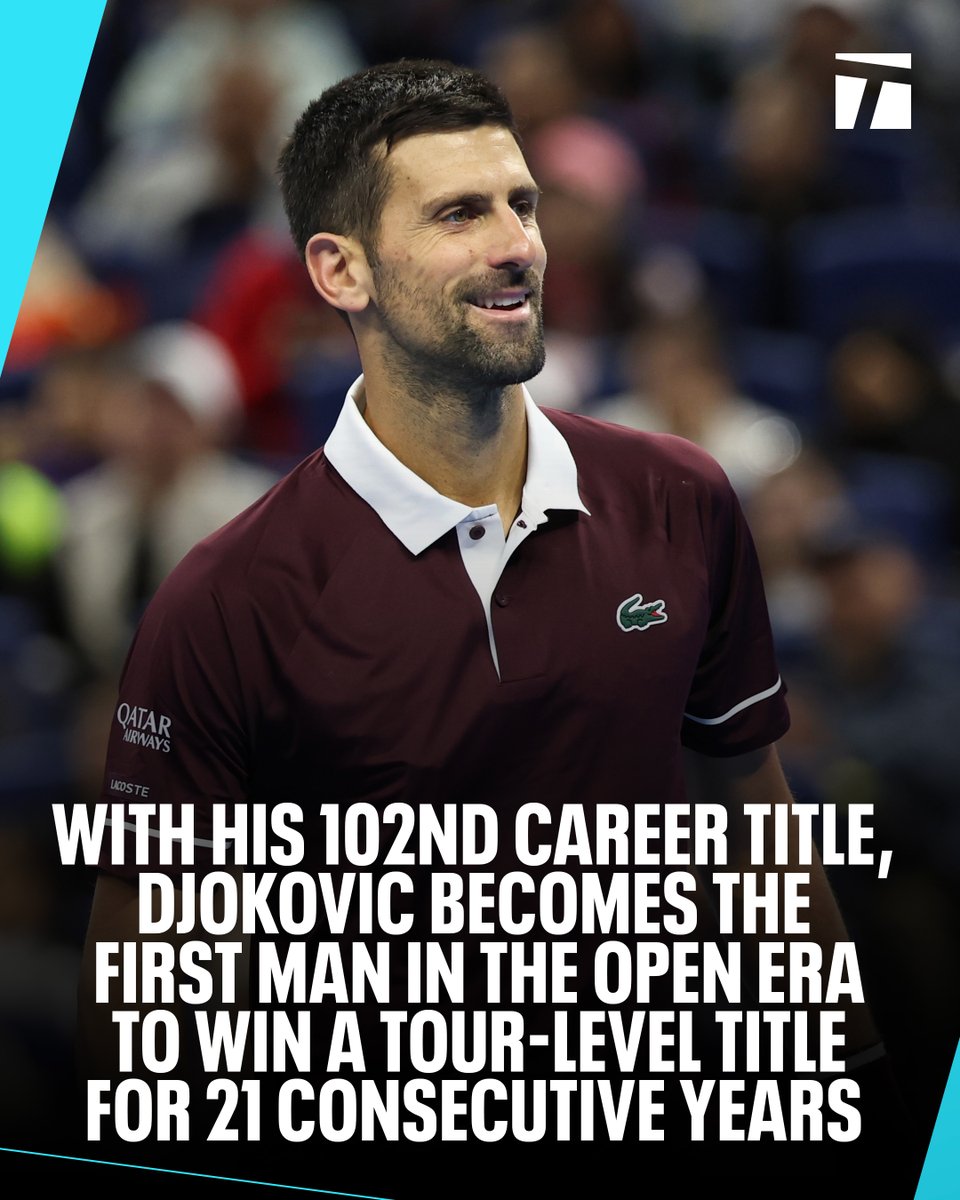 TennisChannel's tweet photo. The career achievements are never-ending for Novak 📜😲

#ChinaOpen https://t.co/OxYk7ah7Jc