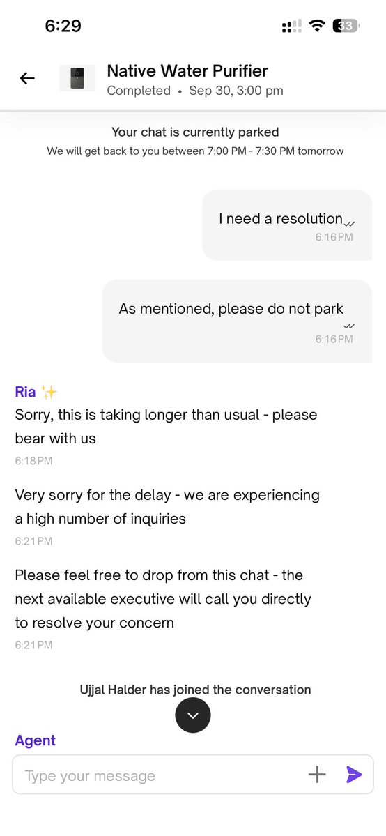 rishabh0201's tweet photo. @UC_Assist If there’s anything I appreciating, then that is the level on consistency. How your team has been consistently and constantly failing miserably at customer support.
Bringing in #UjjalHalder and #TusharSingh to the picture

 @urbancompany_UC @UC_Assist @abhirajbhal @varunkhaitan https://t.co/phV9PYKGXS
