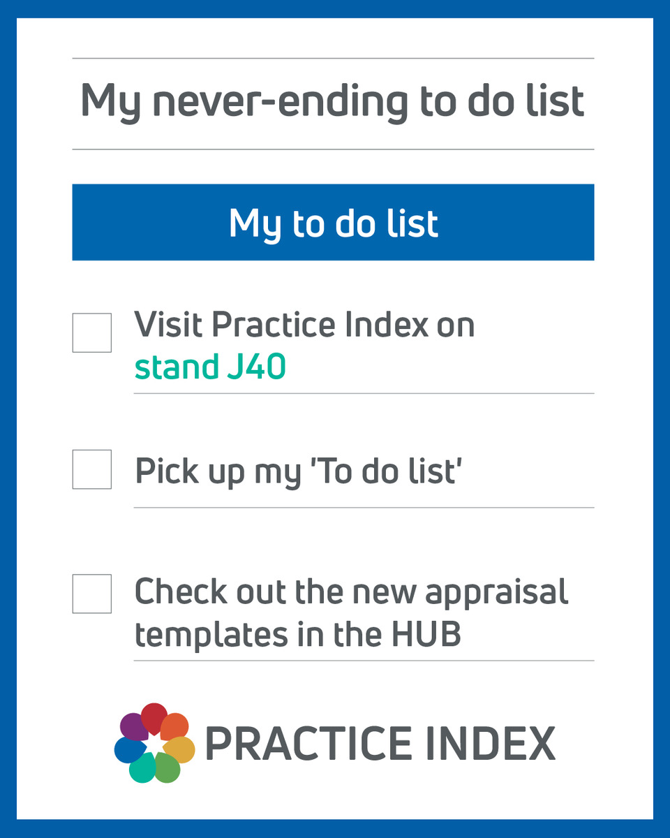 PracticeIndex's tweet photo. ⏲️ The countdown is on for @BestPracticeUK  tomorrow!

📍 Stand J40 in Hall 4, NEC Birmingham

#BestPracticeShow #PracticeManagement https://t.co/A4s3gbiGDX