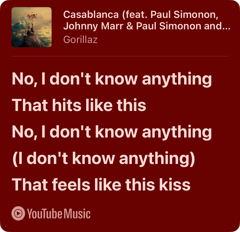 fujdrea's tweet photo. do you guys think 2d wrote this after a kiss he and murdoc had after a fight https://t.co/asupj0an3c
