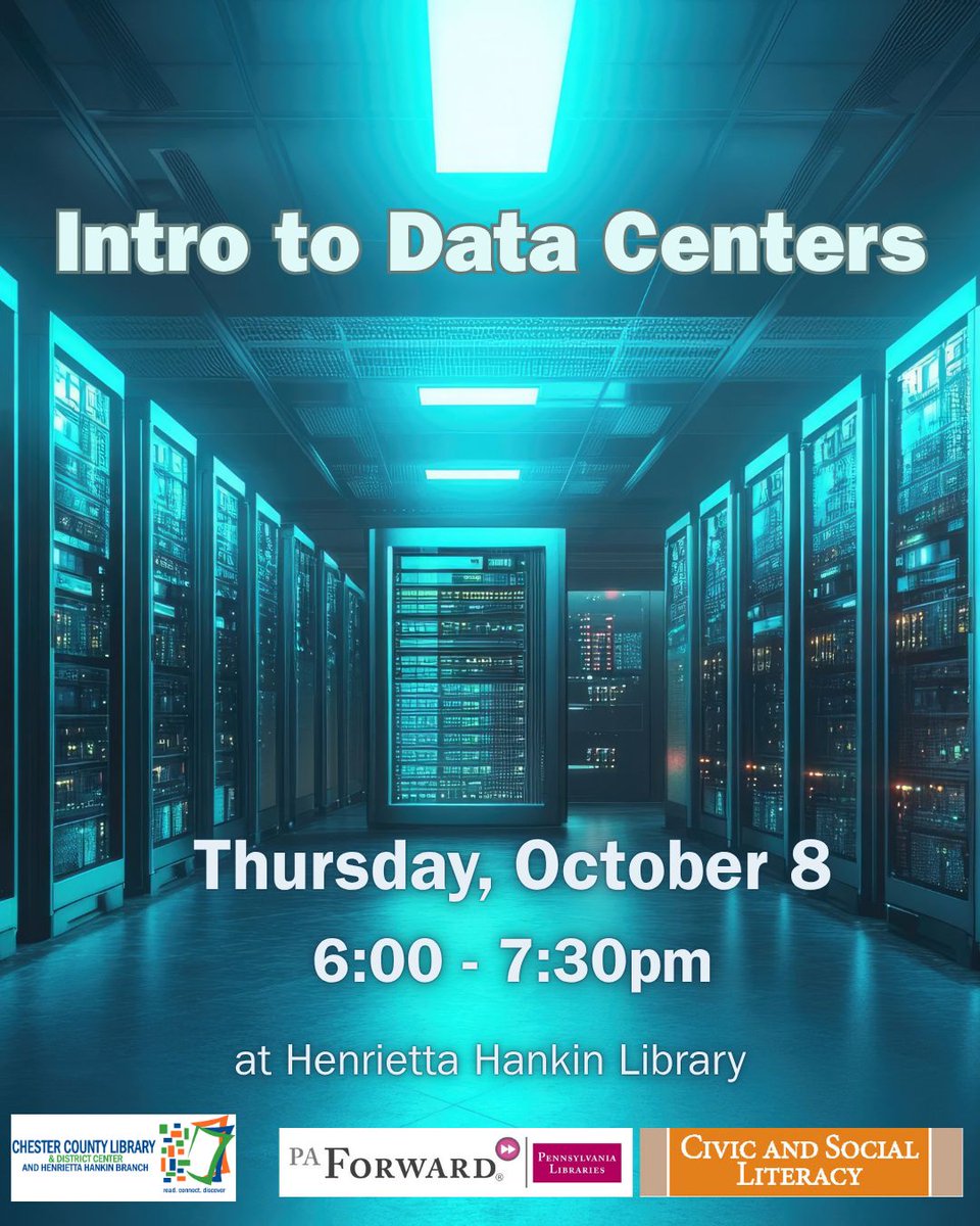 HankinLibrary's tweet photo. Get a comprehensive look at the infrastructure powering modern technology. Learn the fundamental purpose of data centers, their core components, and critical external requirements like land, power, and water. Register here: https://t.co/AyYdr5pjnV https://t.co/R4xdc6Ch8O