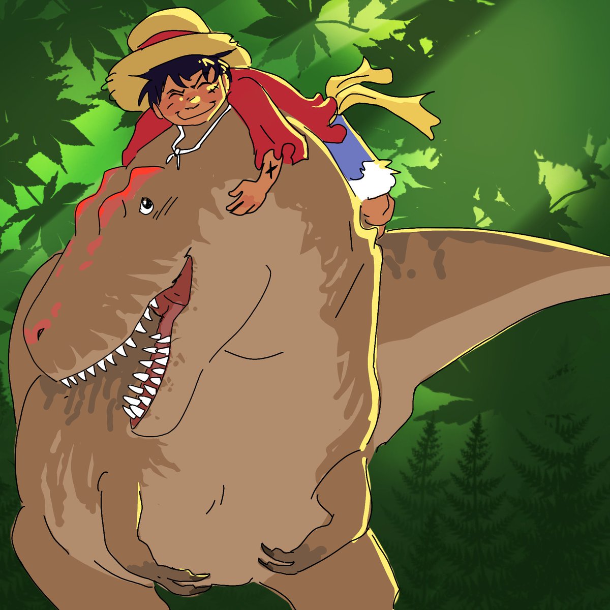 hhhhunty's tweet photo. Do we like dinosaurs? #onepiece 🧵 (4/10) https://t.co/NHba1hUKLA