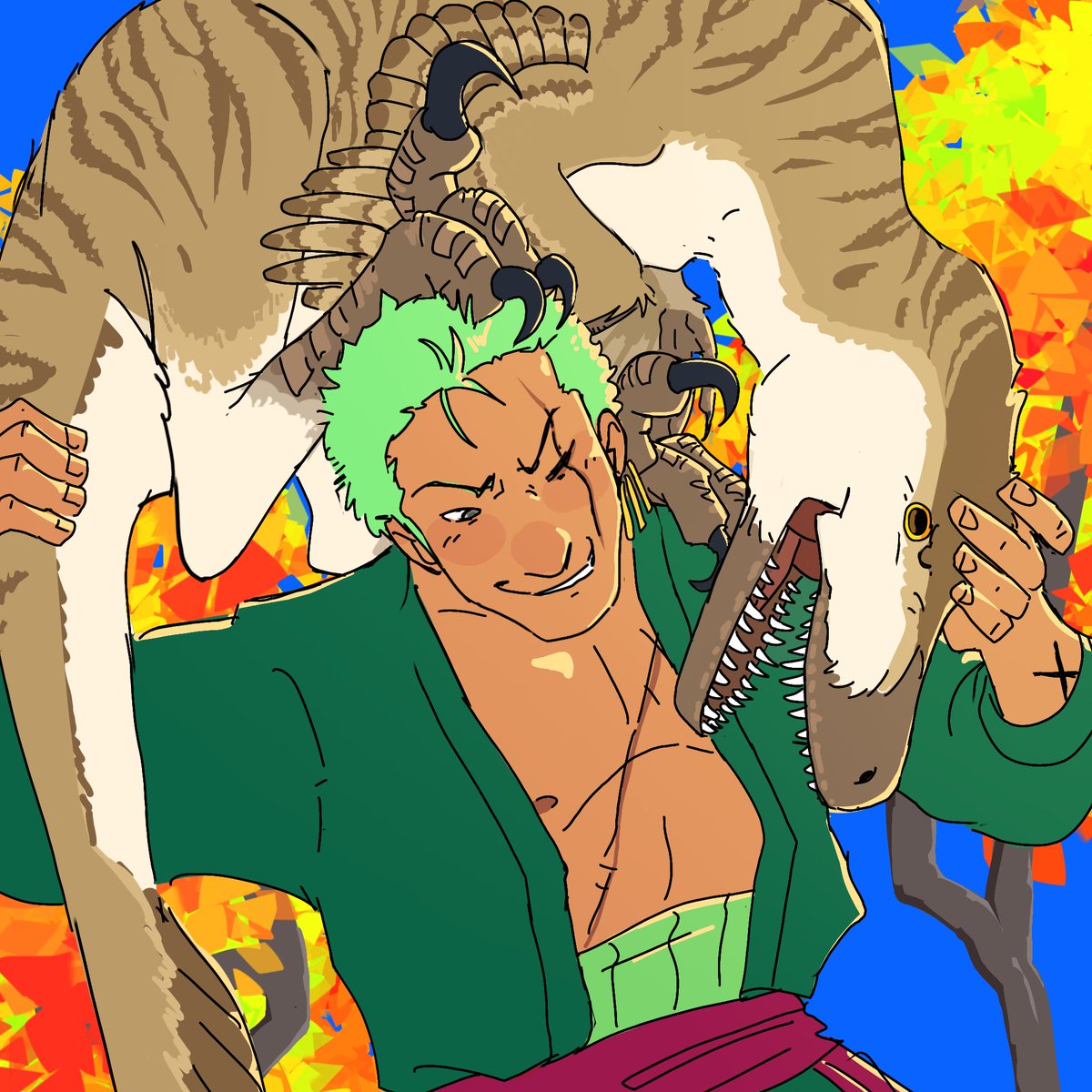 hhhhunty's tweet photo. Do we like dinosaurs? #onepiece 🧵 (4/10) https://t.co/NHba1hUKLA