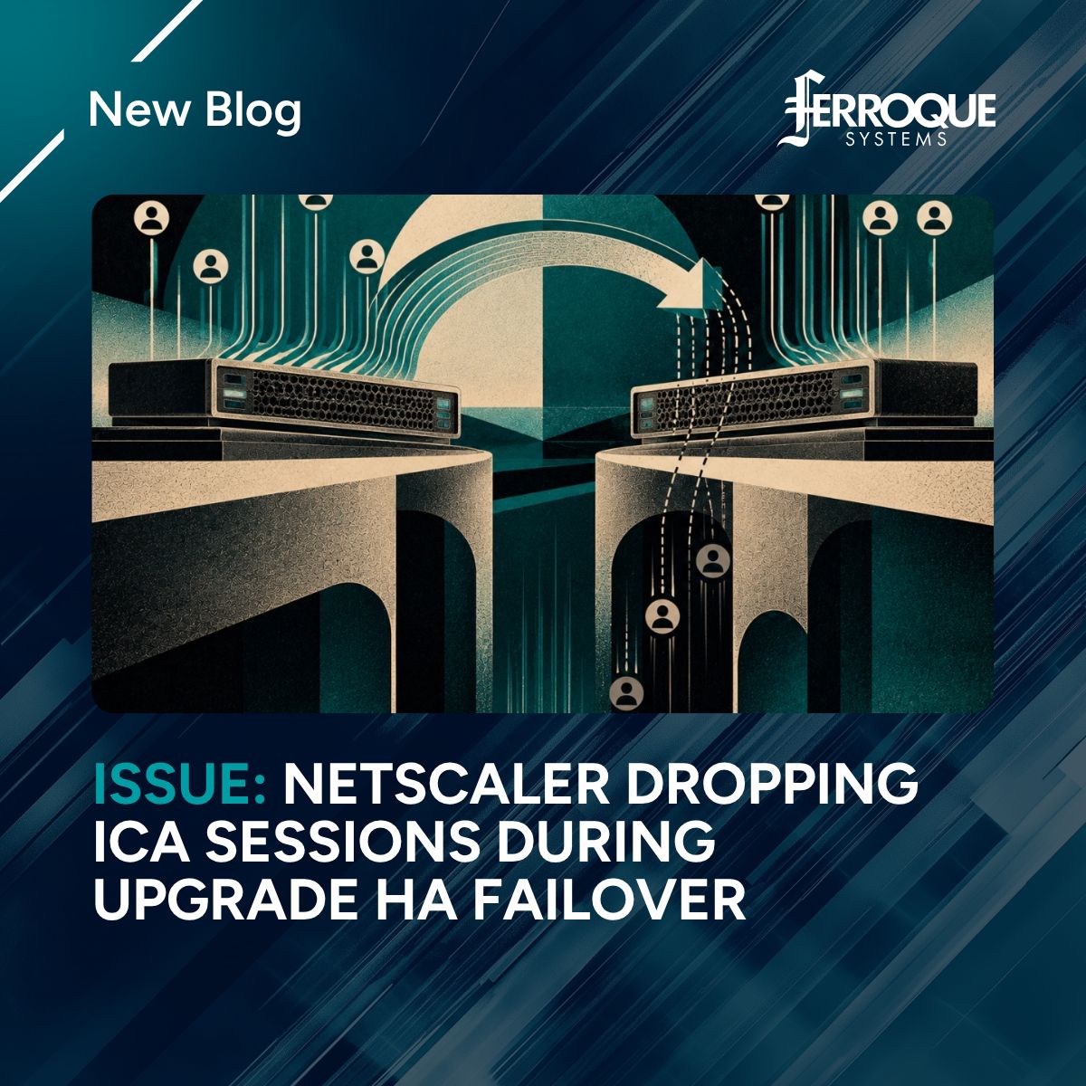 FerroqueSystems's tweet photo. The calendar says October is Cybersecurity Month, but for us, cybersecurity runs every month. Here’s the latest “Issue” our CEO, Michael Shuster, is addressing: NetScaler dropping ICA sessions during upgrade HA failover.

Tune in: https://t.co/hRFgpo1HsC 

#Cybersecurity https://t.co/Z8osxykw2W