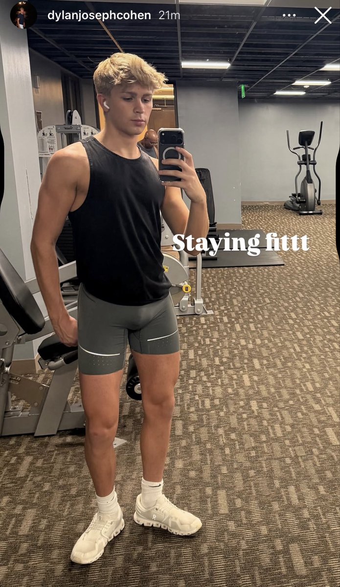 jay33956's tweet photo. This stud in #lycra is making me melt. #dylanjosephcohen on TT and IG https://t.co/5437RsHm4z