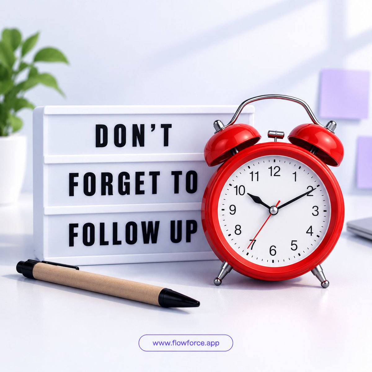 getflowforce's tweet photo. Don’t forget to follow up. ⏰

The easiest lead to lose is the one you meant to get back to later.

https://t.co/kV5ISxub8r https://t.co/1tC31JMFz8