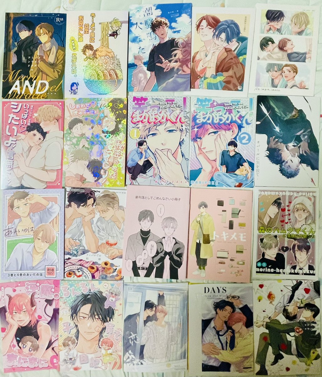 Chobi_bl2's tweet photo. 今���、商業本1冊含め、
56冊お迎えしておりました！！
過去最高✨️
素敵なお話たくさん作って下さりありがとうございます！！
大切に読ませていただきます。
次のお庭まで1年分の栄養♡♡(きもい)
#J庭60 #秋庭 https://t.co/zu6ifvl5io