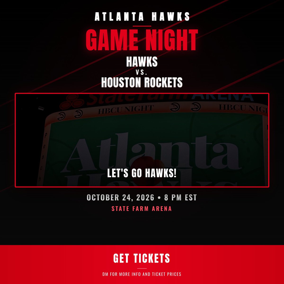 bama_state1's tweet photo. Home Game vs @HoustonRockets https://t.co/cDi6btv7wV