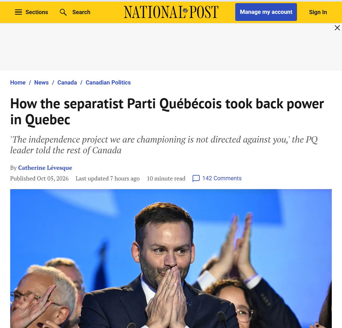 denisrancourt's tweet photo. BREAKING: The governing party (CAQ) that ran Quebec's Covid insanity and that hyper-promoted extreme Covid policies... has been wiped out, from 79 seats to zero. Mainstream media are not making the connection, crickets. https://t.co/RbvT1LZEmX