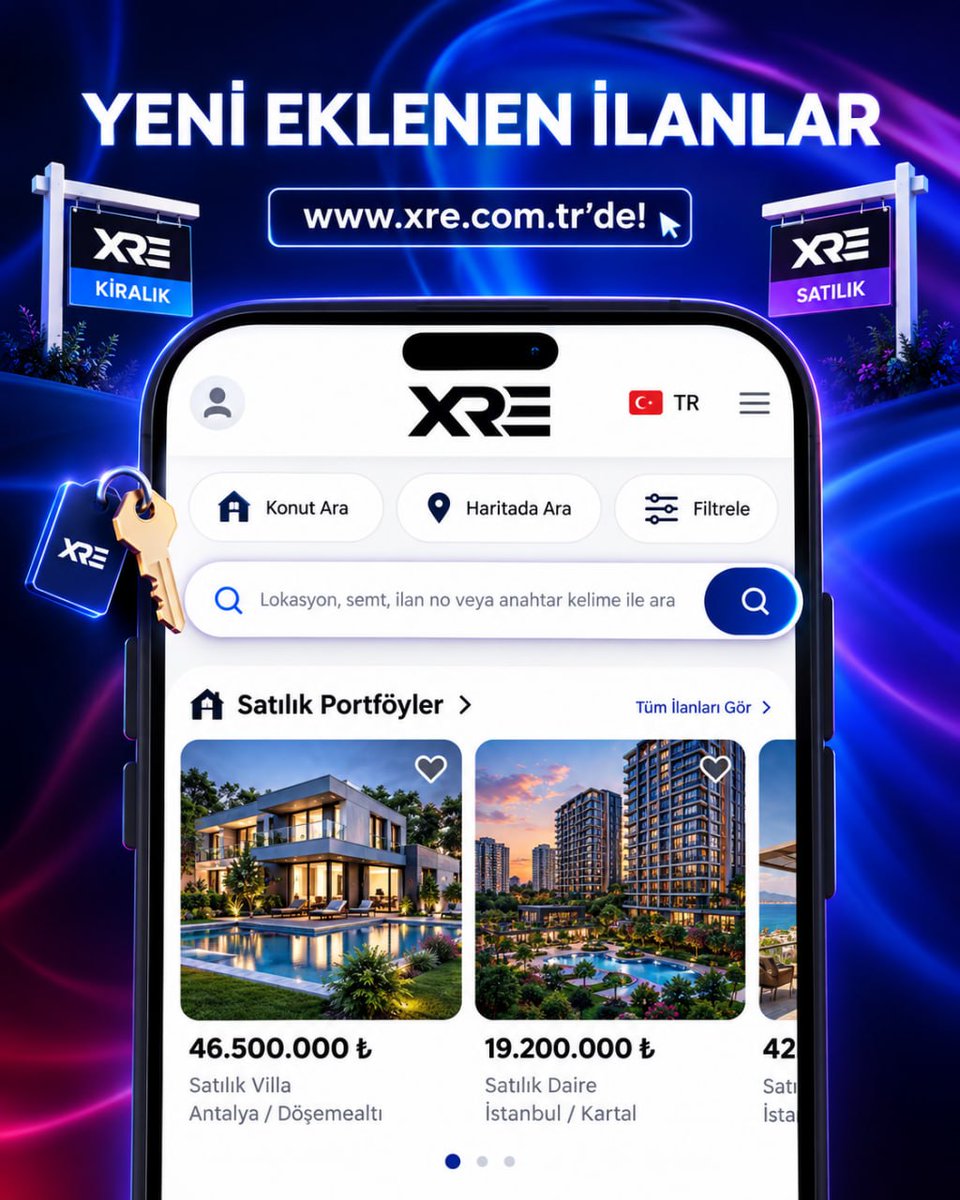 XREXrealEstate's tweet photo. Yeni eklenen ilanlarımızla buluşmaya hazır mısınız? 🏡 XRE Project ile hayalinizdeki evi kolayca bulun. Satılık villa ve daireler sizi bekliyor. Detaylı bilgi için hemen 444 24 53 numarasını arayın! 📞

#Emlak #XREProject #Satılık #Daire #Villa #Antalya ... https://t.co/RdMJhBNzKe