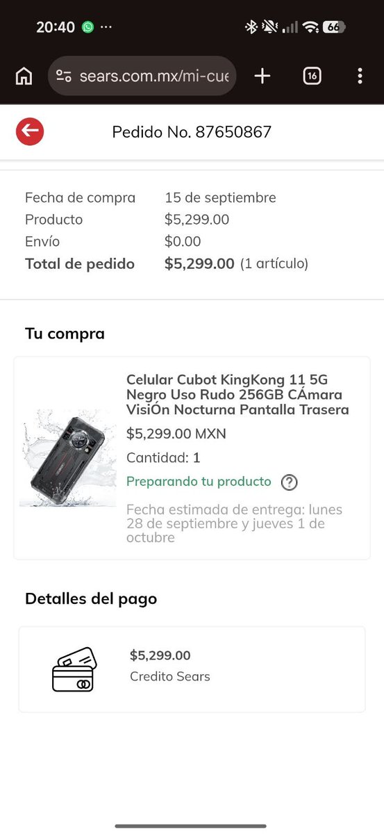 renatopecas's tweet photo. @searsmexico Buenos días Sears! Oye ya va casi un mes de mi compra y nada que llega mi producto! https://t.co/6cEr9zOf4i