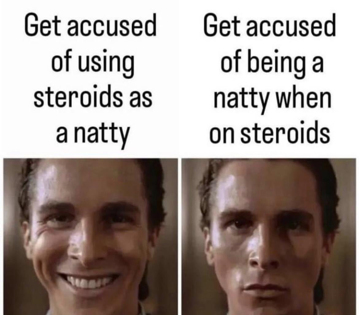 RoninRiderHkd's tweet photo. @Dexerto Tell me your not taking steroids without telling me your not taking steroids. 💉 https://t.co/Wt3h1qZRwQ