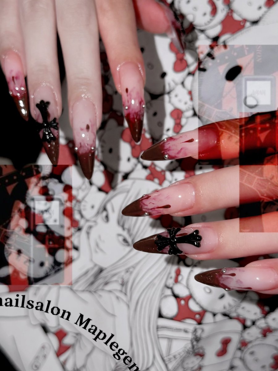 nail_maplegem's tweet photo. しずく混じってるのかわい〜いかち〜ᐡ⸝⸝>  ̫ <⸝⸝ᐡ♡🩸🩸🩸 https://t.co/fypEU8pAER