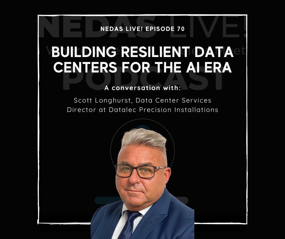 DASandSmallCell's tweet photo. How can data centers stay resilient as AI drives demand for power, cooling and skilled teams?

🎙️ In episode 70 of #NEDASLive!, Scott Longhurst of @datalec_dpi explores liquid cooling, proactive maintenance and the people needed to support the AI era.

🎧 https://t.co/3PG5lUPwjv https://t.co/9mjd1LCQ3p