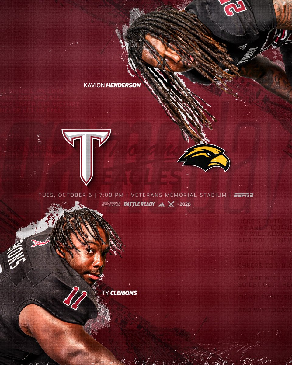 TroyTrojansFB's tweet photo. GET UP TROJANS … IT’S GAMEDAY‼️ https://t.co/UeoLboScY7