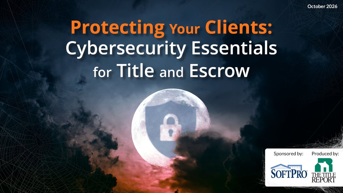 ORKnowledge's tweet photo. Mark your calendar 📅 Thursday, Oct. 22 @ 2 p.m. ET — "Protecting Your Clients: Cybersecurity Essentials for Title and Escrow." Layered safeguards. Real fraud schemes. Practical steps you can use tomorrow. This free webinar covers it all. Sign up here: https://t.co/Dfrt0ykptW https://t.co/yAyJOlGm1z