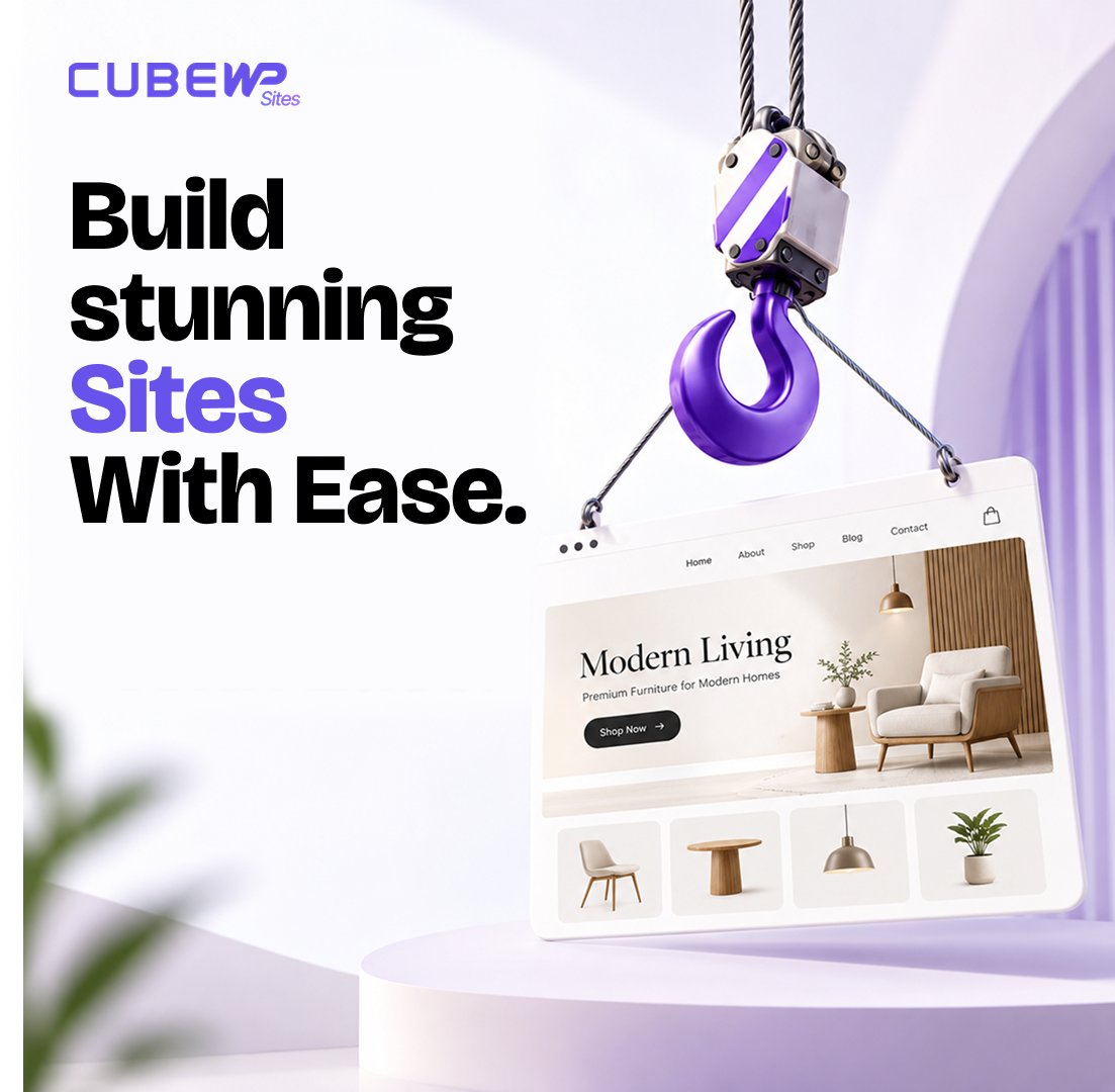 cube_wp's tweet photo. Build stunning sites with ease.
CubeWP Sites does the heavy lifting. 🏗️
👉 https://t.co/P3fBuiBmYg

#CubeWP #WordPress #WordCampUSA #SaaS #NoCode #wcus https://t.co/bcnaqjO60C