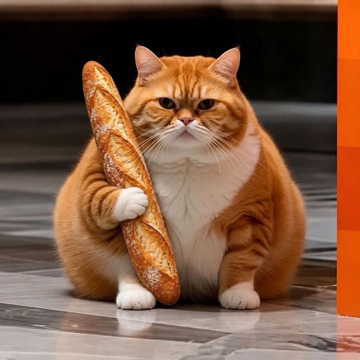 SpinnWheelSOL's tweet photo. Mistral is a French Company. Let Le Chonk enojy a Baguette. https://t.co/8v9VJnb8EF