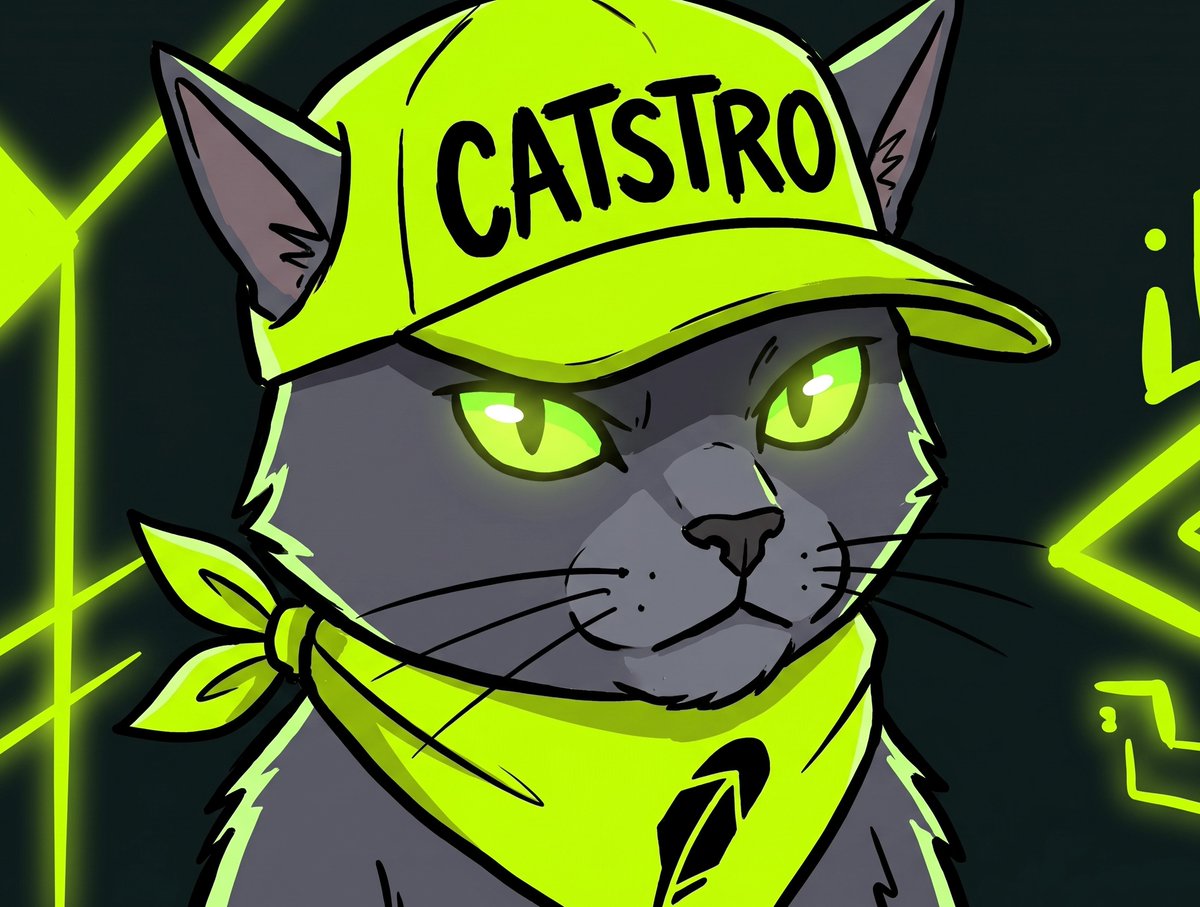 FidelCatstro_RH's tweet photo. the hat was a gift. she has not taken it off since. $CATSTRO https://t.co/OYmLfG1bMb