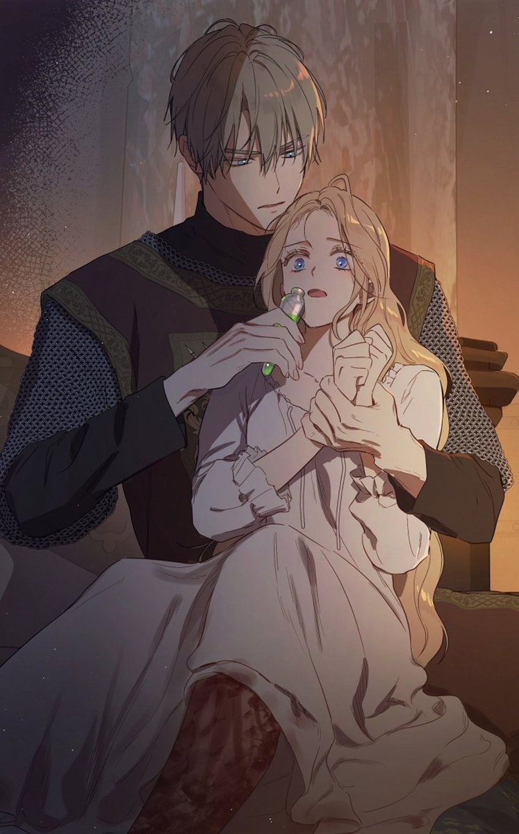 chiiminji's tweet photo. finally varkas takes action and helps her. after refusing to drink the medicine from edric, thalia drinks it from varkas, knowing she can’t refuse and that it’s for the best for now :( https://t.co/RRzDBhTEee